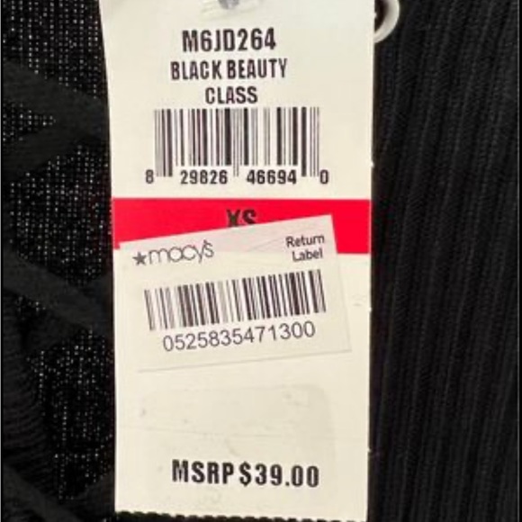 Planet Gold Black long sleeve Lace-up MINI Dress - Picture 5 of 5